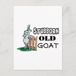 Postal Stubborn Old Goat