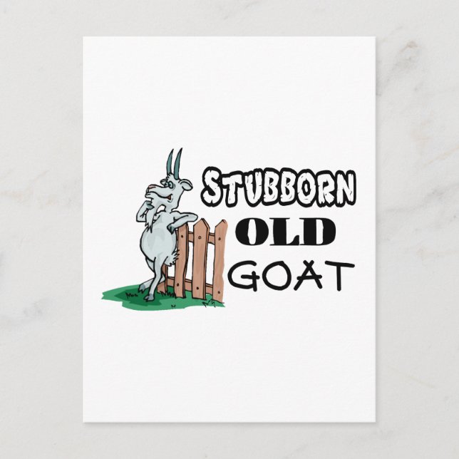 Postal Stubborn Old Goat (Anverso)