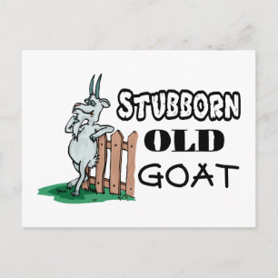 Postal Stubborn Old Goat