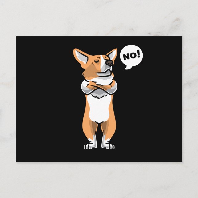 Postal Stubborn Welsh Corgi Pembroke (Anverso)
