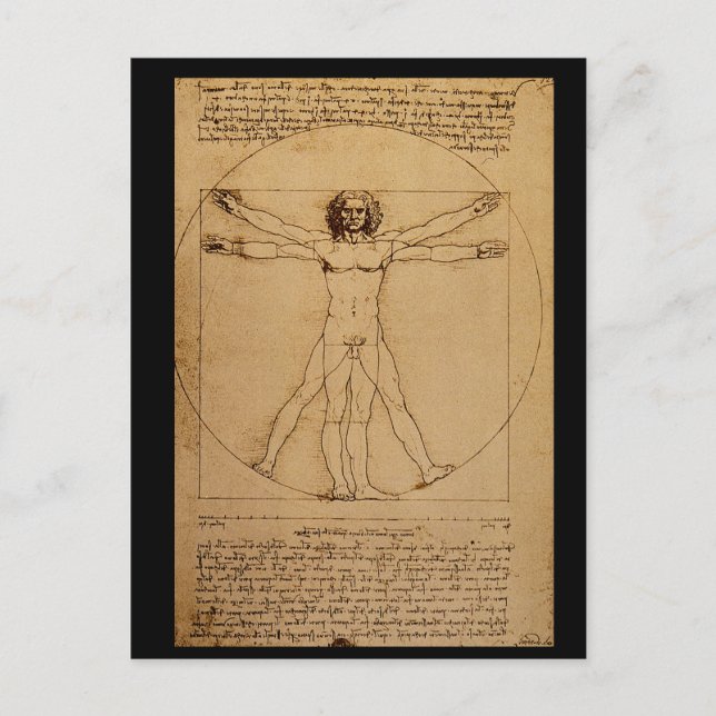 Postal Studio del Corpo Umano_Studies de los amos (Anverso)