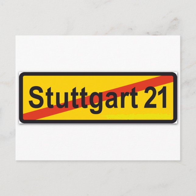 Postal Stuttgart 21 (Anverso)