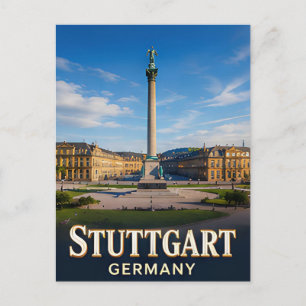 Postal ✈️ Stuttgart Alemania Regalo de viaje 🏛️