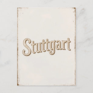 Postal Stuttgart Vintage