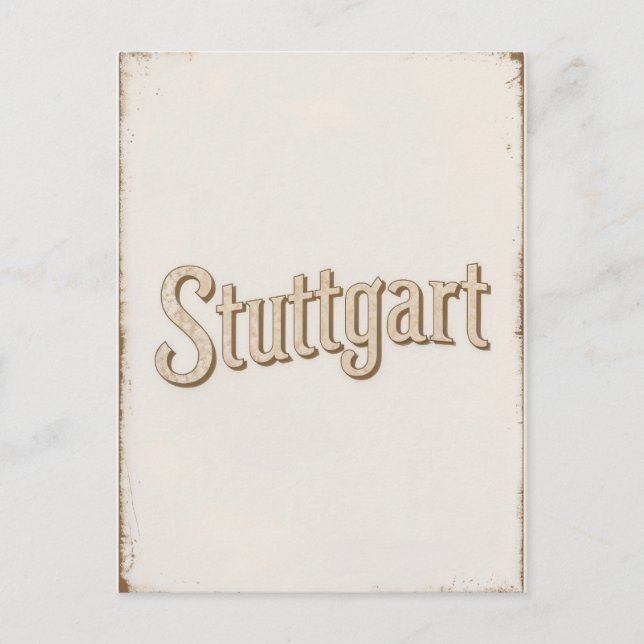 Postal Stuttgart Vintage (Anverso)