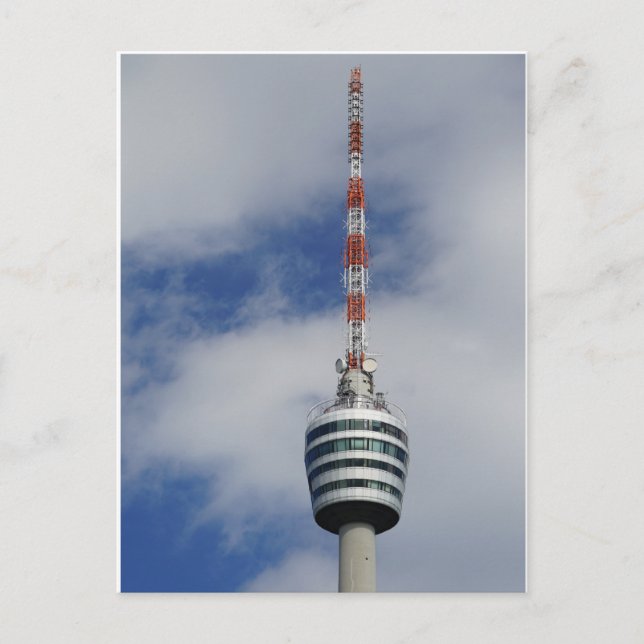 Postal Stuttgarter Fernsehturm Korb (Anverso)