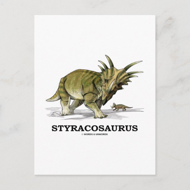 Postal Styracosaurus (Anverso)