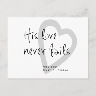 Postal su amor nunca falla henry b eyring cita mormón