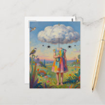 Su Cabeza Estaba En Las Nubes Arte Surrealista Col