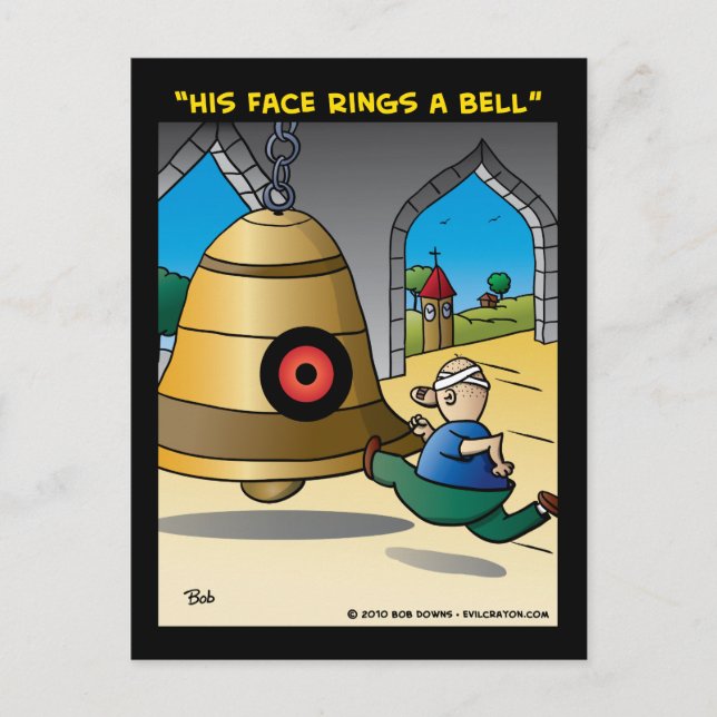 Postal "Su cara suena como una campana" (Anverso)