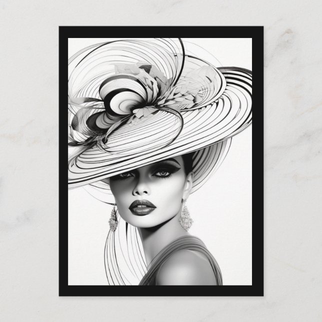 POSTAL SU CORONA (NEGRO Y BLANCO) #2 (Anverso)