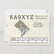 Su distrito fotográfico de Columbia Cutout Persona