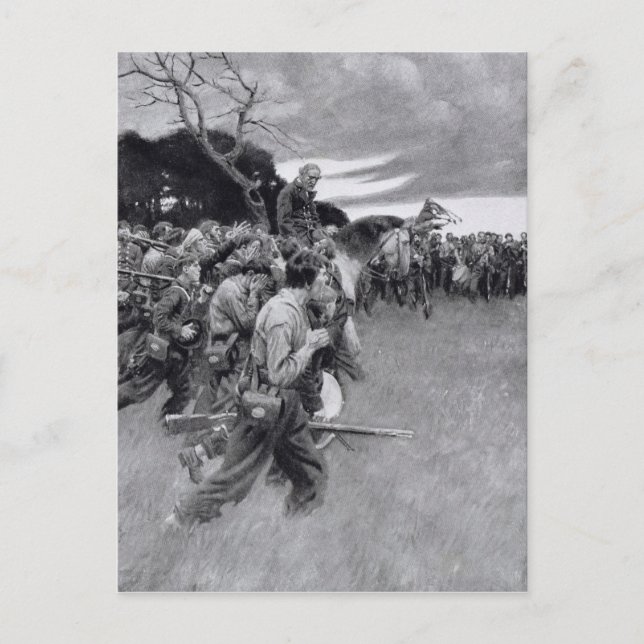 Postal Su ejército rompió el llanto y el sollozo' (Anverso)