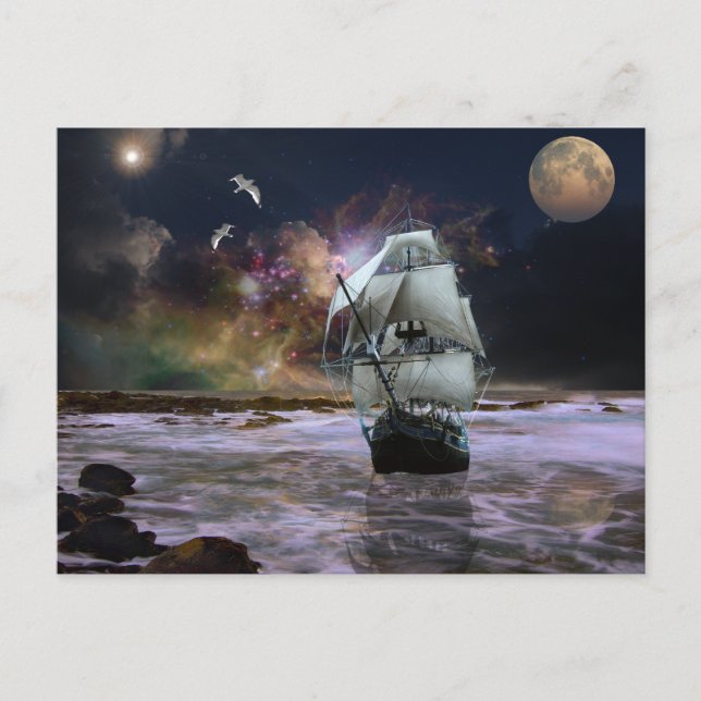 Postal Su estrella guía. (Anverso)