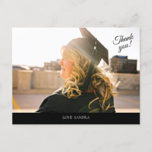 Postal Su Foto Graduada Gracias Postcard