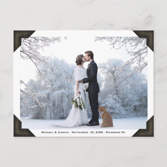 Postal Su foto y texto | Álbum de imágenes de época elega (Anverso)