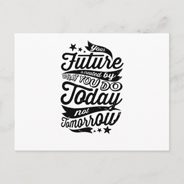 Postal Su futuro se crea hoy (Anverso)