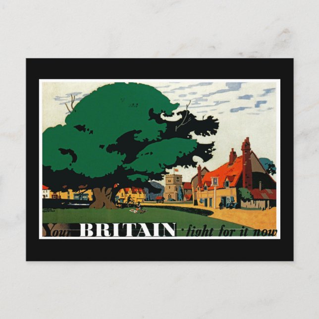 Postal Su Gran Bretaña ~ Pelea Por Eso Ahora (Anverso)