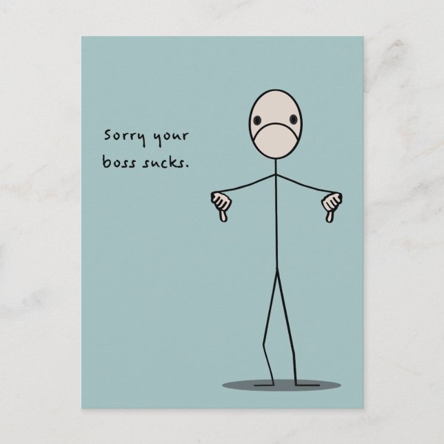 Postal Su jefe golpea (Anverso)