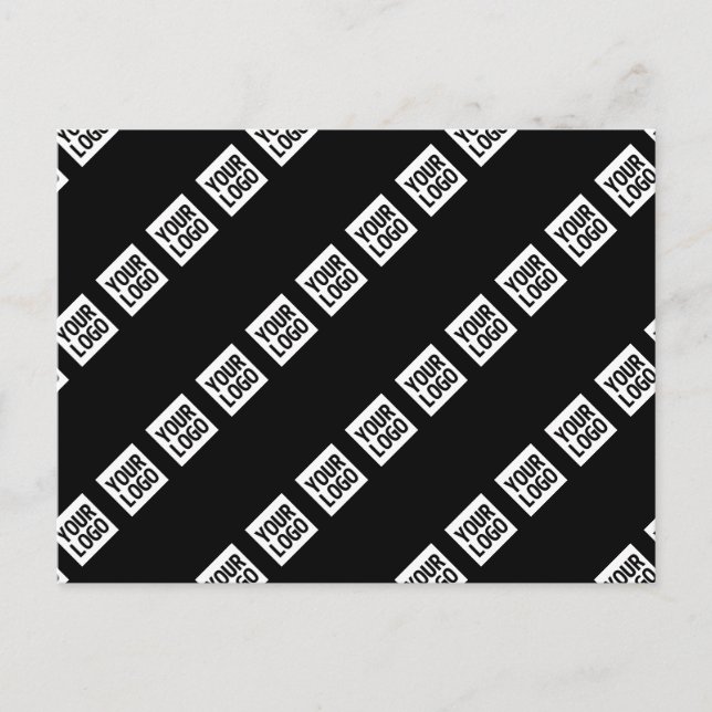 Postal Su logotipo, diseño o imagen en diagonal (Anverso)