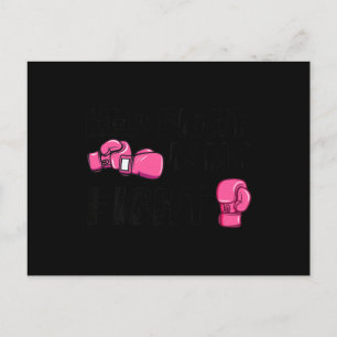Postal Su Lucha Es Mi Lucha De Boxear Guantes De Cáncer D