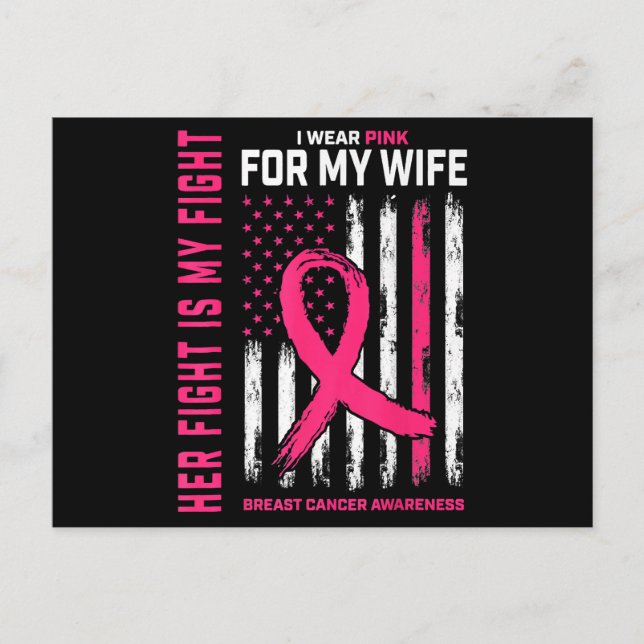 Postal Su Lucha Es Mi Lucha Que Llevo Pechuga De Esposa R (Anverso)