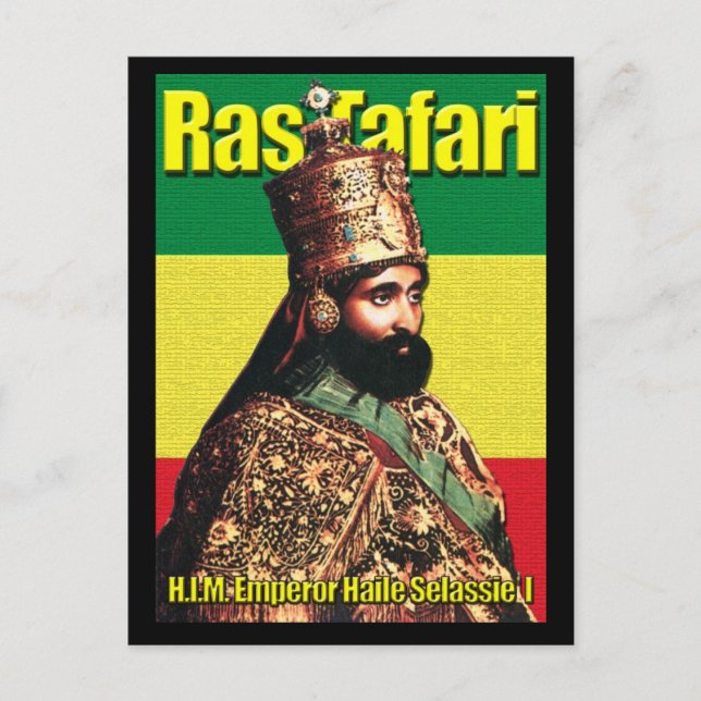 Postal Su Majestad Imperial Emperador Haile Selassie I (Anverso)