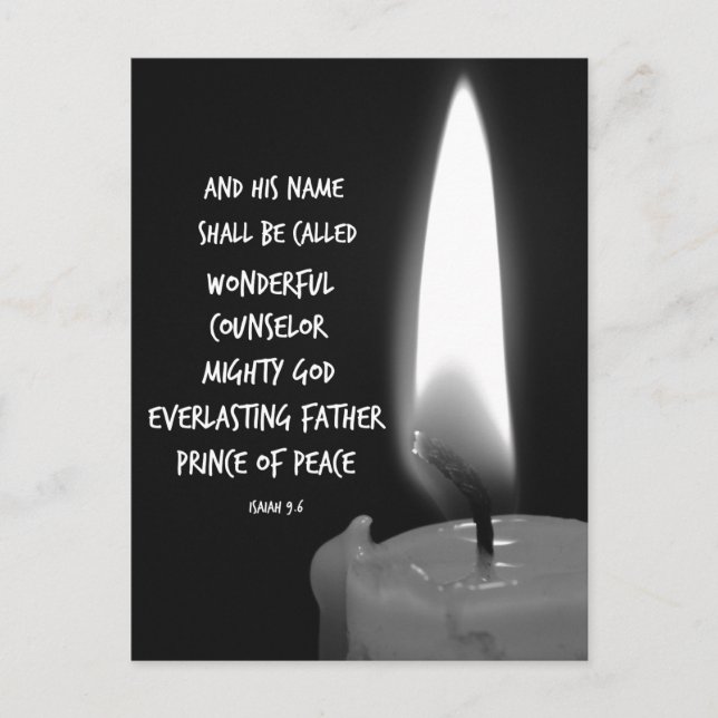 Postal Su Nombre Se Llamará Maravilloso Verso De La Bibli (Anverso)