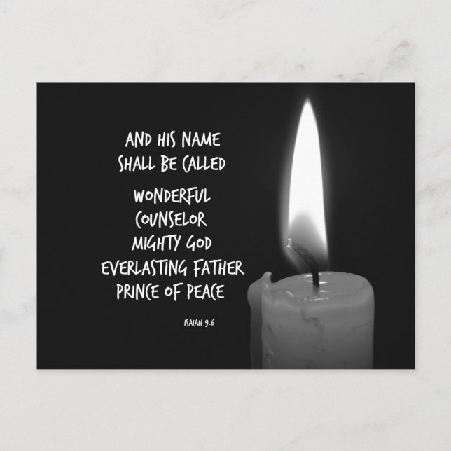 Postal Su Nombre Se Llamará Maravilloso Verso De La Bibli (Anverso)