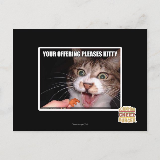 Postal Su Oferta Alegra A Kitty (Anverso)