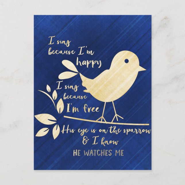 Postal Su ojo está en el resplandor (Anverso)