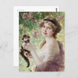Postal Su pequeño gatito, por Emile Vernon