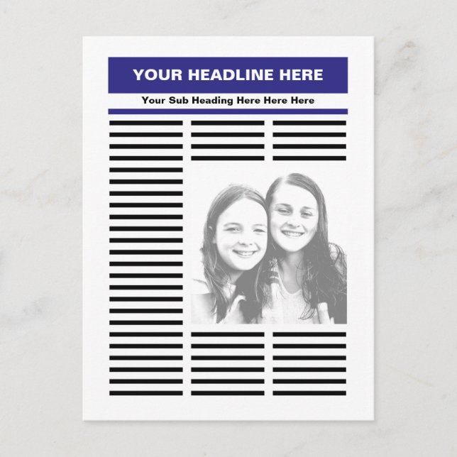 Postal Su periódico (Anverso)