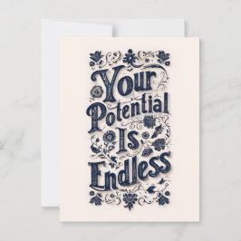 Postal Su Potencial Es Un Fondo Beige Interminable