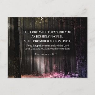 Postal Su promesa (Deuteronomía 28:9)