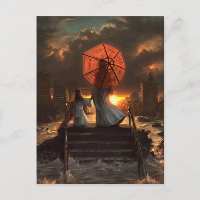 Postal Su Silhouette Silenciosa (Anverso)