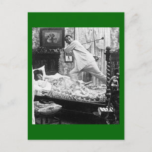 Postal Su sueño de golf es su cosecha de pesadilla