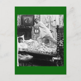 Postal Su sueño de golf es su cosecha de pesadilla