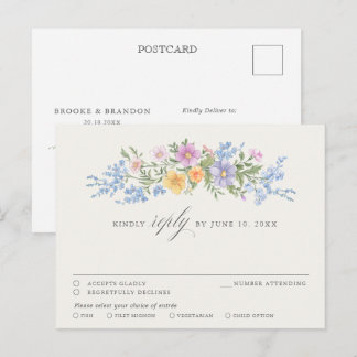 Postal Suave Floral Ornamental Jardín de Primavera Chic R