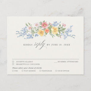 Postal Suave respuesta floral de jardín ornamental de pri