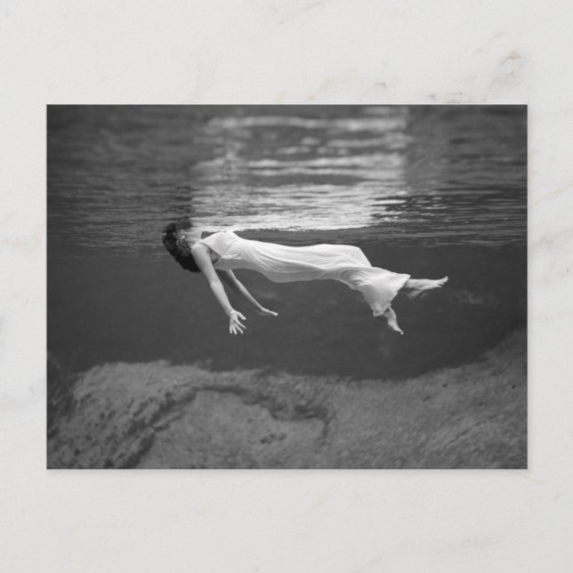 Postal Subacuático Flotante, 1947 (Anverso)