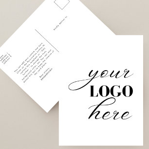 Postal Sube el logotipo de tu propio diseño