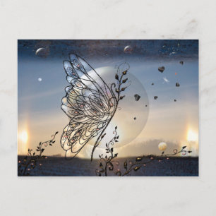 Postal ¡Subiendo a la mariposa de las estrellas!