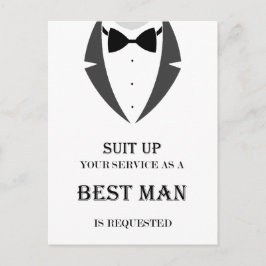 Postal Subir es mi mejor carta de propuestas de hombre