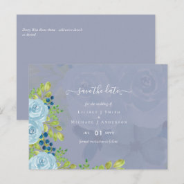Postal Sublime DUSTY BLUE Floral Boda Suite