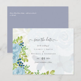 Postal Sublime DUSTY BLUE Floral Boda Suite
