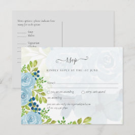 Postal Sublime DUSTY BLUE Suite Floral de Boda