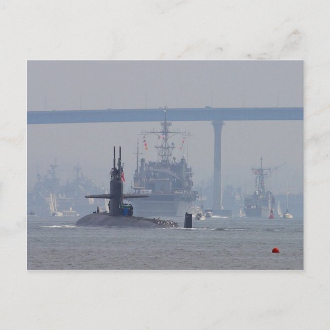 Postal Submarinos submarinos de la Armada de los Buques N (Anverso)