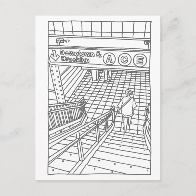 Postal Subterráneo NY (Anverso)