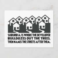 Suburbia sin árboles